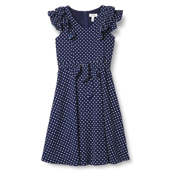 Speechless Kids’ Polka Dot Belted Maxi Dress - Picture 1 of 16